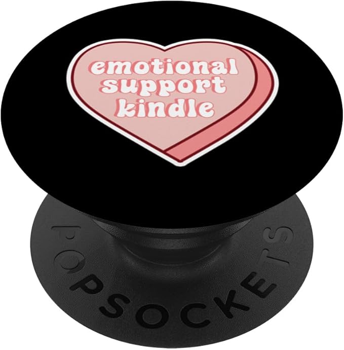 PopSockets Emotionale Unterstützung Kindle Herz PopGrip Ständer 260027 - Rosa Design für besseres Lesen