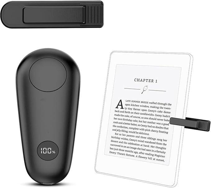 Shenzhen Huazhichuangxing Technology Co., LTD Shenzhen Huazhichuangxing RCPT06 RF Fernbedienung Page Turner für Kindle, iPad, iPhone, Android Tablets, Kamera Videoaufzeichnung, Schwarz