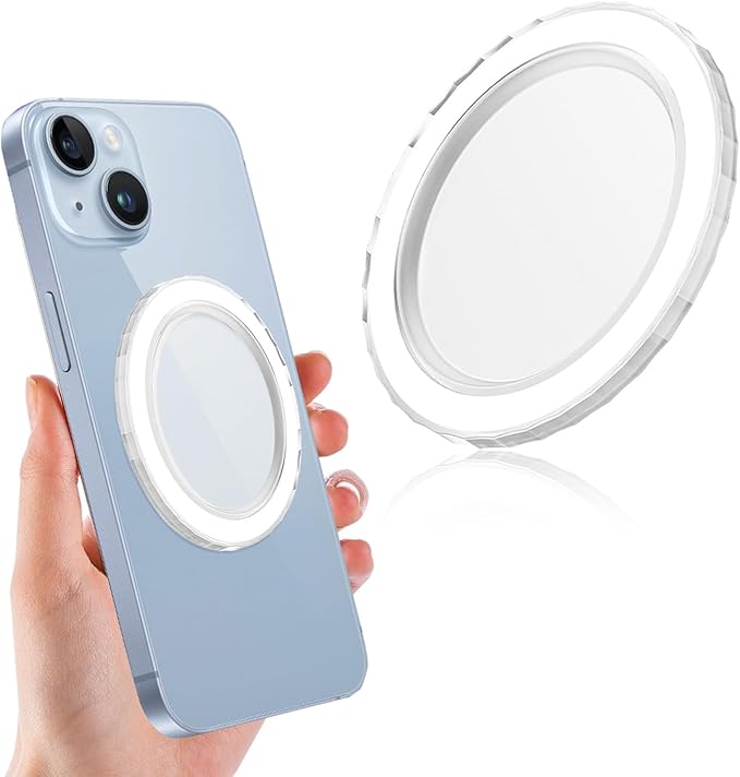 WEHOOM Magnetische Basis 2024 Kompatibel mit Popsocket & MagSafe, Abnehmbar für Kindle/Telefon Halter, Leicht & Tragbar