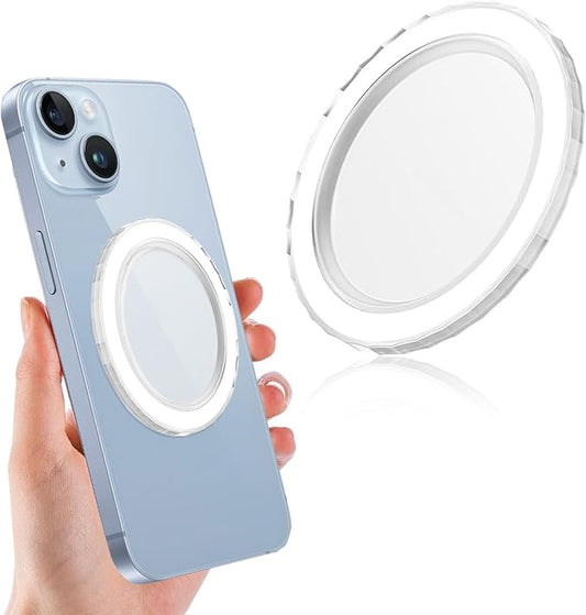 WEHOOM Magnetische Basis 2024 Kompatibel mit Popsocket & MagSafe, Abnehmbar für Kindle/Telefon Halter, Leicht & Tragbar